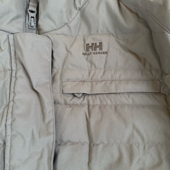 Helly Hansen Hooded Puffer Jacket Olive Green Women’s M Winter Coat - Picture 2 of 8